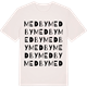 Vintage White t-shirt med Medby ordlek t-shirt