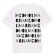 White t-shirt med Medholmarna ordlek t-shirt