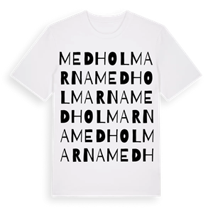 Medholmarna ordlek t-shirt – ekologisk bomull t-shirt från Pinshirt