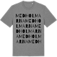 Mid Heather Gray t-shirt med Medholmarna ordlek t-shirt