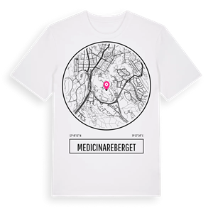 Medicinareberget t-shirt – ekologisk bomull t-shirt från Pinshirt