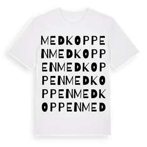 Medkoppen ordlek t-shirt – ekologisk bomull t-shirt från Pinshirt