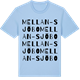 Blue Soul t-shirt med Mellan-Sjöbo ordlek t-shirt