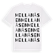Mellanåsen ordlek t-shirt