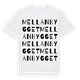 Mellanbygget ordlek t-shirt