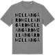Mid Heather Gray t-shirt med Mellangård ordlek t-shirt