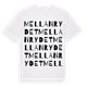 Mellanrydet ordlek t-shirt