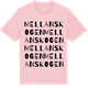 Pink Cotton t-shirt med Mellanskogen ordlek t-shirt
