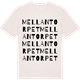 Vintage White t-shirt med Mellantorpet ordlek t-shirt