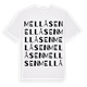 Mellåsen ordlek t-shirt