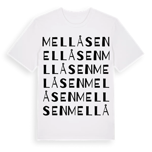 Mellåsen ordlek t-shirt – ekologisk bomull t-shirt från Pinshirt