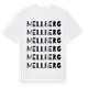 White t-shirt med Mellberg ordlek t-shirt