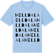 Blue Soul t-shirt med Melldala ordlek t-shirt