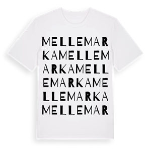 Mellemarka ordlek t-shirt – ekologisk bomull t-shirt från Pinshirt