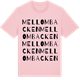 Pink Cotton t-shirt med Mellombacken ordlek t-shirt