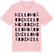 Pink Cotton t-shirt med Mellomgärde ordlek t-shirt
