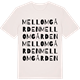 Vintage White t-shirt med Mellomgården ordlek t-shirt