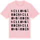 Pink Cotton t-shirt med Mellomgården ordlek t-shirt