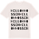 Vintage White t-shirt med Mellommossen ordlek t-shirt