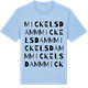 Blue Soul t-shirt med Mickelsdamm ordlek t-shirt