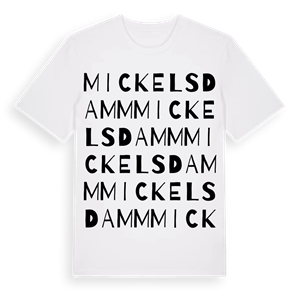 Mickelsdamm ordlek t-shirt – ekologisk bomull t-shirt från Pinshirt