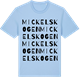 Blue Soul t-shirt med Mickelskogen ordlek t-shirt