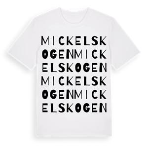 Mickelskogen ordlek t-shirt – ekologisk bomull t-shirt från Pinshirt