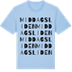 Blue Soul t-shirt med Middagsliden ordlek t-shirt