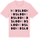 Pink Cotton t-shirt med Midskog ordlek t-shirt