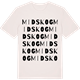 Vintage White t-shirt med Midskog ordlek t-shirt