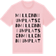 Pink Cotton t-shirt med Millenniumplatsen ordlek t-shirt