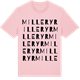 Pink Cotton t-shirt med Milleryr ordlek t-shirt