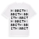 White t-shirt med Minnet ordlek t-shirt