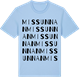Blue Soul t-shirt med Missunnan ordlek t-shirt