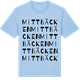 Blue Soul t-shirt med Mittbäcken ordlek t-shirt