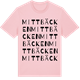 Pink Cotton t-shirt med Mittbäcken ordlek t-shirt