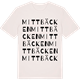 Vintage White t-shirt med Mittbäcken ordlek t-shirt