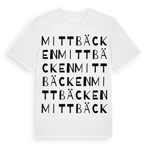 Mittbäcken ordlek t-shirt – ekologisk bomull t-shirt från Pinshirt