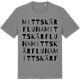 Mid Heather Gray t-shirt med Mittskärfluna ordlek t-shirt