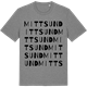 Mid Heather Gray t-shirt med Mittsund ordlek t-shirt
