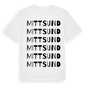 Mittsund ordlek t-shirt – ekologisk bomull t-shirt från Pinshirt