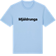 Blue Soul t-shirt med Mjäldrunga fetstil t-shirt