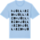 Blue Soul t-shirt med Mjölkared ordlek t-shirt