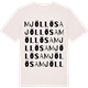 Vintage White t-shirt med Mjöllösa ordlek t-shirt