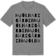 Mid Heather Gray t-shirt med Mjölnaregården ordlek t-shirt