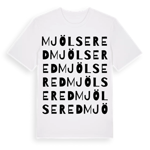 Mjölsered ordlek t-shirt – ekologisk bomull t-shirt från Pinshirt