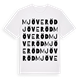 White t-shirt med Mjöveröd ordlek t-shirt