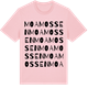 Pink Cotton t-shirt med Moamossen ordlek t-shirt