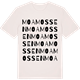 Vintage White t-shirt med Moamossen ordlek t-shirt