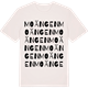 Vintage White t-shirt med Moängen ordlek t-shirt
